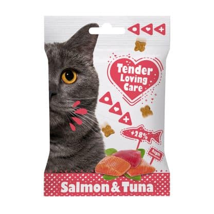 Soft kattensnack zalm & tonijn 50g