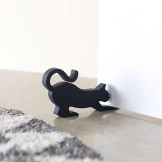deurstopper kat zwart